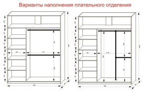 Шкаф-купе 1800 серии SOFT D1+D3+B2+PL1 (2 ящика+1штанга) профиль «Графит» в Советском - sovetskiy.ok-mebel.com | фото 7