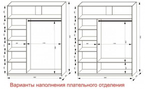 Шкаф-купе 1800 серии SOFT D6+D4+B2+PL2 (2 ящика+1штанга+1 полка) профиль «Капучино» в Советском - sovetskiy.ok-mebel.com | фото 8