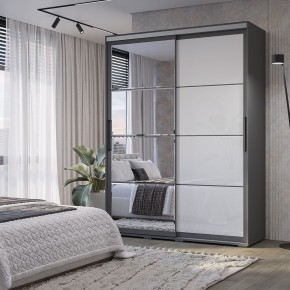 Шкаф-купе Крафт-6 1.6 м ШКК-06 (графит) в Советском - sovetskiy.ok-mebel.com | фото