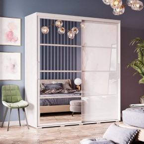 Шкаф-купе Крафт-6 1.6 м ШКК-06 (ясень белый) в Советском - sovetskiy.ok-mebel.com | фото