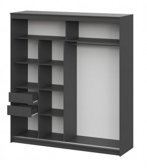 Шкаф-купе ШКП 3 МАКС (2000) Графит серый в Советском - sovetskiy.ok-mebel.com | фото 3