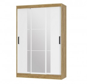 Шкаф-купе Тайм ШКК-03 (крафт/белый) в Советском - sovetskiy.ok-mebel.com | фото