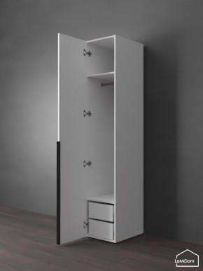 Шкаф Linnea MHR-1-3 2050х400х510 (Белый-М 11.1.1) в Советском - sovetskiy.ok-mebel.com | фото 5
