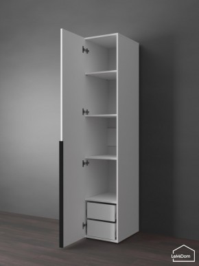 Шкаф Linnea MHR-1-4 2050х400х510 (Белый-М 11.1.1) в Советском - sovetskiy.ok-mebel.com | фото 5