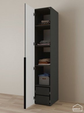 Шкаф Linnea MHR-1-4 2050х400х510 (Графит-М 11.1.25) в Советском - sovetskiy.ok-mebel.com | фото 5