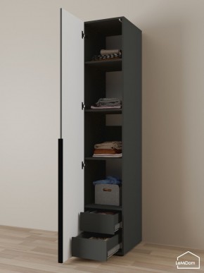 Шкаф Linnea MHR-1-4 2050х400х510 (Графит-М 11.1.25) в Советском - sovetskiy.ok-mebel.com | фото 6
