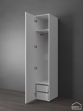 Шкаф Linnea MHR-1PO-3 2050х400х510 (Белый-М 11.1.1) в Советском - sovetskiy.ok-mebel.com | фото 4