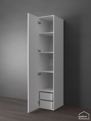 Шкаф Linnea MHR-1PO-4 2050х400х510 (Белый-М 11.1.1) в Советском - sovetskiy.ok-mebel.com | фото 5