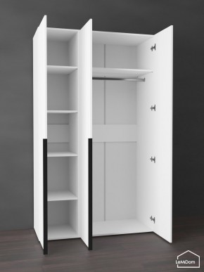 Шкаф Linnea MHR-3-1 2050х1200х510 (Белый-М 11.1.2) в Советском - sovetskiy.ok-mebel.com | фото 4