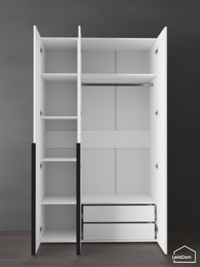 Шкаф Linnea MHR-3-2 2050х1200х510 (Белый-М 11.1.1) в Советском - sovetskiy.ok-mebel.com | фото 5