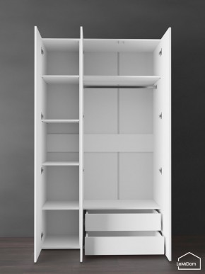 Шкаф Linnea MHR-3PO-2 2050х1200х510 (Белый-М 11.1.1) в Советском - sovetskiy.ok-mebel.com | фото 5