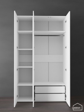 Шкаф Linnea MHR-3PO-2 2050х1200х510 (Белый-М 11.1.1) в Советском - sovetskiy.ok-mebel.com | фото 6