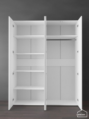 Шкаф Linnea MHR-4PO-1 2050х1600х510 (Белый-М 11.1.2) в Советском - sovetskiy.ok-mebel.com | фото 4