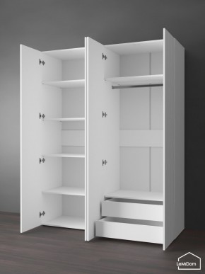 Шкаф Linnea MHR-4PO-2 2050х1600х510 (Белый-М 11.1.2) в Советском - sovetskiy.ok-mebel.com | фото 6