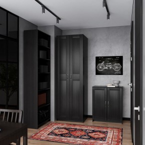 Шкаф МАКС двухдверный узкий, цвет Дуб Венге в Советском - sovetskiy.ok-mebel.com | фото 4