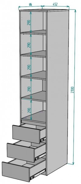 Шкаф Мальта H161 в Советском - sovetskiy.ok-mebel.com | фото 2