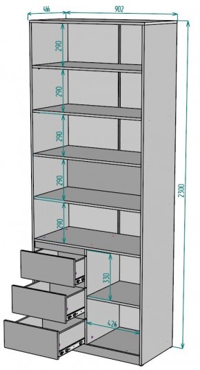 Шкаф Мальта H191 в Советском - sovetskiy.ok-mebel.com | фото 2