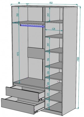 Шкаф Мальта H217 в Советском - sovetskiy.ok-mebel.com | фото 2