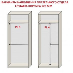 Шкаф распашной серия «ЗЕВС» (PL3/С1/PL2) в Советском - sovetskiy.ok-mebel.com | фото 10