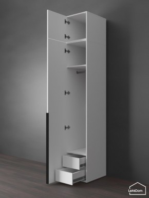 Шкаф с антресолью Linnea MHR-1A-3 2450х400х510 (Белый-М 11.1.1) в Советском - sovetskiy.ok-mebel.com | фото 6