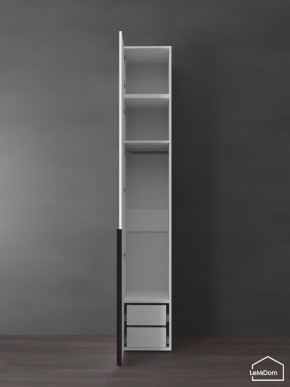 Шкаф с антресолью Linnea MHR-1A-3 2450х400х510 (Белый-М 11.1.2) в Советском - sovetskiy.ok-mebel.com | фото 5