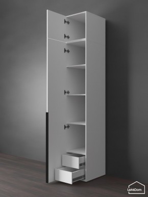 Шкаф с антресолью Linnea MHR-1A-4 2450х400х510 (Белый-М 11.1.2) в Советском - sovetskiy.ok-mebel.com | фото 5