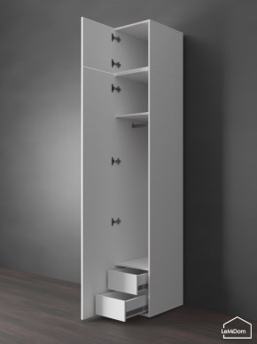 Шкаф с антресолью Linnea MHR-1POA-3 2450х400х510 (Белый-М 11.1.1) в Советском - sovetskiy.ok-mebel.com | фото 6