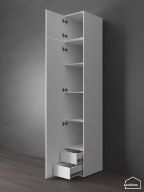 Шкаф с антресолью Linnea MHR-1POA-4 2450х400х510 (Белый-М 11.1.2) в Советском - sovetskiy.ok-mebel.com | фото 5