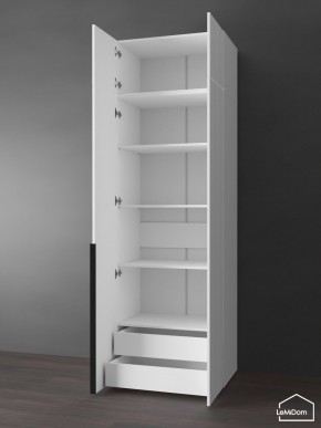 Шкаф с антресолью Linnea MHR-2A-4 2450х800х510 (Белый-М 11.1.2) в Советском - sovetskiy.ok-mebel.com | фото 5