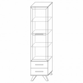Шкаф-витрина 450 Вега Скандинавия в Советском - sovetskiy.ok-mebel.com | фото 7