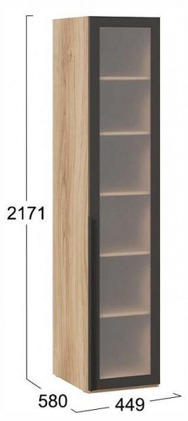 Шкаф-витрина Порто СМ-393.07.008 в Советском - sovetskiy.ok-mebel.com | фото 3