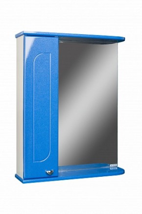 Шкаф-зеркало Радуга Синий металлик 60 левый АЙСБЕРГ (DA1130HZR) в Советском - sovetskiy.ok-mebel.com | фото 1