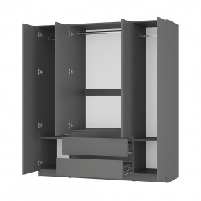 Спальня Симпл (графит) модульная в Советском - sovetskiy.ok-mebel.com | фото 41