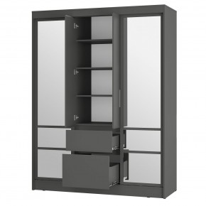 Спальня Симпл (графит) модульная в Советском - sovetskiy.ok-mebel.com | фото 46
