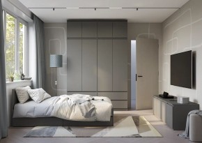Спальня Симпл (графит) модульная в Советском - sovetskiy.ok-mebel.com | фото 52