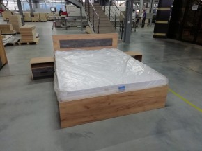 МСП-1 Кровать двойная универсальная 1600 с основанием (Дуб золотой/Камень темный) в Советском - sovetskiy.ok-mebel.com | фото 8