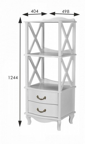 Стеллаж комбинированный Джульетта Л в Советском - sovetskiy.ok-mebel.com | фото 8
