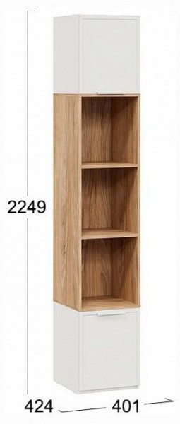 Стеллаж комбинированный Стелла в Советском - sovetskiy.ok-mebel.com | фото 4