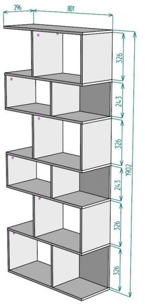 Стеллаж S7 1902х801х296 в Советском - sovetskiy.ok-mebel.com | фото 2