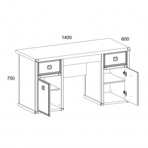 Стол 2D3S, MAGELLAN, цвет Сосна винтаж в Советском - sovetskiy.ok-mebel.com | фото 2