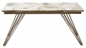 Стол ACERRA NEW 160 GLOSS GRAND JADE SOLID CERAMIC/ каркас цвета шампань, ®DISAUR в Советском - sovetskiy.ok-mebel.com | фото 12