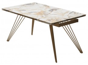 Стол ACERRA NEW 160 GLOSS GRAND JADE SOLID CERAMIC/ каркас цвета шампань, ®DISAUR в Советском - sovetskiy.ok-mebel.com | фото 14