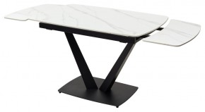 Стол ALATRI 120 MATT WHITE MARBLE SOLID CERAMIC / BLACK, ®DISAUR в Советском - sovetskiy.ok-mebel.com | фото 9