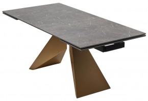 Стол ALES 180 BLACK GRAVE SOLID CERAMIC, керамика / бронзовый, ®DISAUR в Советском - sovetskiy.ok-mebel.com | фото 14
