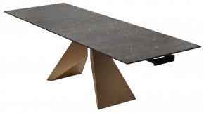 Стол ALES 180 BLACK GRAVE SOLID CERAMIC, керамика / бронзовый, ®DISAUR в Советском - sovetskiy.ok-mebel.com | фото 7