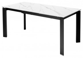 Стол CORNER 120 MATT WHITE MARBLE SOLID CERAMIC / BLACK, ®DISAUR в Советском - sovetskiy.ok-mebel.com | фото 6