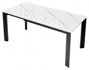 Стол CORNER 120 MATT WHITE MARBLE SOLID CERAMIC / BLACK, ®DISAUR в Советском - sovetskiy.ok-mebel.com | фото 7