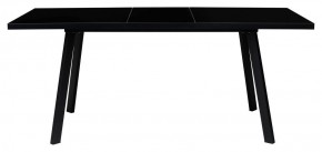 Стол ФИН 120 Черный, стекло/ Черный каркас М-City в Советском - sovetskiy.ok-mebel.com | фото 1