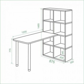 Стол компьютерный Bartolo в Советском - sovetskiy.ok-mebel.com | фото 3