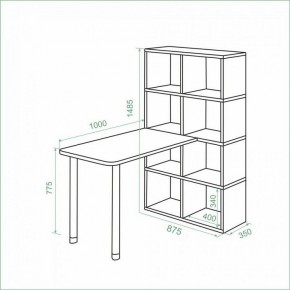 Стол компьютерный Bartolo в Советском - sovetskiy.ok-mebel.com | фото 2